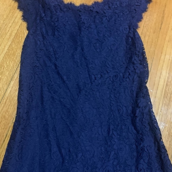 Diane Von Furstenberg DVF Barbara Lace Dress Midnight sz 10 MSRP $368 - Picture 5 of 11